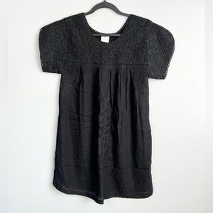 J Marie Size S • Black Embroidered Dress.